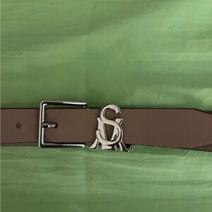 Steve Madden Brown Belt with Silver Buckle size medium
